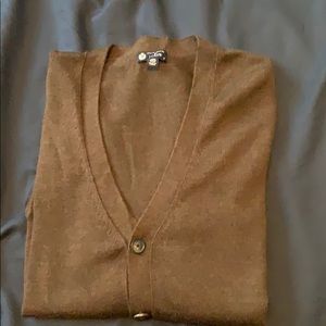 JCrew Brown merino cardigan
